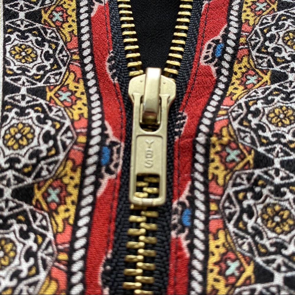Unique Front Zip Bomber Jacket - Picture 3 of 10